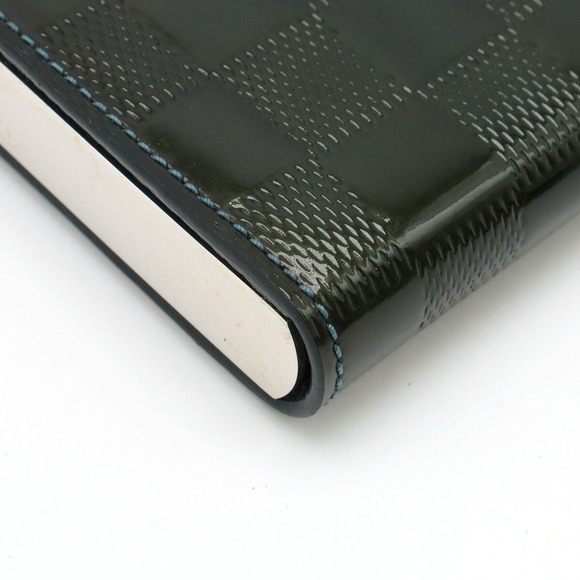 Louis Vuitton Ange Bag Green Pochette Damier Vernis Shoulder PM Petrol Blue - Picture 3 of 9